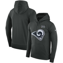 Load image into Gallery viewer, MEN'S LOS ANGELES RAMS SUPER BOWL ANTHRACITE CRUCIAL CATCH PERFORMANCE HOODIE