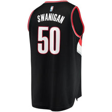 Load image into Gallery viewer, Portland Trail Blazers Caleb Swanigan Branded Youth Fast Break Player Jersey - Icon Edition - Black 2018/2019