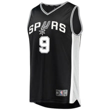 Load image into Gallery viewer, Tony Parker San Antonio Spurs Branded Youth Fast Break Jersey Black - Icon Edition 2018/2019