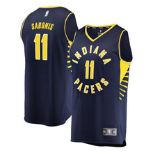 Load image into Gallery viewer, Indiana Pacers Domantas Sabonis Branded Youth Fast Break Player Jersey - Icon Edition - Navy 2018/2019