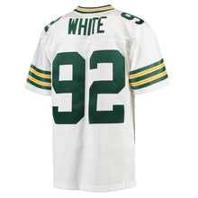 Load image into Gallery viewer, Reggie White Green Bay Packers Mitchell &amp; Ness 1996 Replica Retired Player Jersey - White