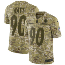 Load image into Gallery viewer, T.J. Watt Pittsburgh Steelers Salute to Service Limited Jersey – Camo 2018/2019