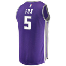 Load image into Gallery viewer, De'Aaron Fox Sacramento Kings Branded Youth Fast Break Jersey Purple - Icon Edition 2018/2019