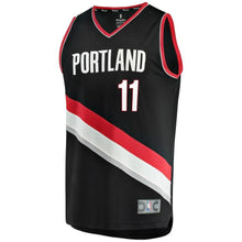 Load image into Gallery viewer, Meyers Leonard Portland Trail Blazers Branded Fast Break Team Color Player Jersey Black - Icon Edition