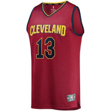 Load image into Gallery viewer, Tristan Thompson Cleveland Cavaliers Branded Youth Fast Break Road Jersey Wine - Icon Edition 2018/2019