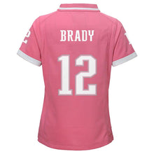 Load image into Gallery viewer, Tom Brady New England Patriots Girls Youth Bubble Gum Jersey - Pink 2018/2019 Super Bowl