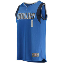 Load image into Gallery viewer, Dennis Smith Dallas Mavericks Branded Youth Fast Break Jersey Blue - Icon Edition 2018/2019