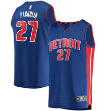 Load image into Gallery viewer, Zaza Pachulia Detroit Pistons Branded Fast Break Jersey - Icon Edition - Blue