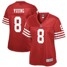 Load image into Gallery viewer, Steve Young San Francisco 49ers Pro Line Women's Retired Player Jersey – Scarlet 2018/2019