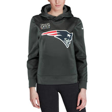 Load image into Gallery viewer, Women's New England Patriots Anthracite Crucial Catch Performance Pullover Hoodie Super Bowl