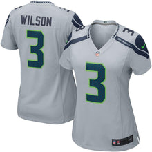 Load image into Gallery viewer, Russell Wilson Seattle Seahawks Women's Game Jersey - Gray 2018/2019