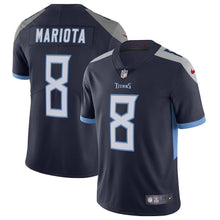 Load image into Gallery viewer, Marcus Mariota Tennessee Titans Limited Player Jersey – Navy 2018/2019