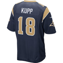 Load image into Gallery viewer, COOPER KUPP LOS ANGELES RAMS SUPER BOWL YOUTH PLAYER GAME JERSEY – NAVY 2018/2019