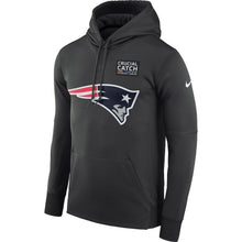 Load image into Gallery viewer, Men's New England Patriots Anthracite Crucial Catch Performance Hoodie Super Bowl