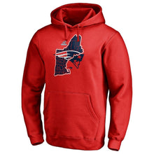 Load image into Gallery viewer, New England Patriots 2018 NFL Playoffs Bound State Pullover Hoodie – Red Super Bowl