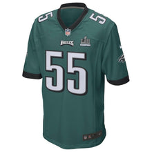 Load image into Gallery viewer, Men's Brandon Graham Midnight Green Philadelphia Eagles Super Bowl LII Champions Patch Game Jersey 2019
