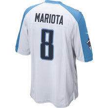 Load image into Gallery viewer, Marcus Mariota Tennessee Titans Youth Game Jersey - White 2018/2019