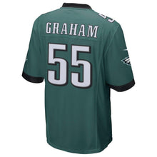 Load image into Gallery viewer, Men's Brandon Graham Midnight Green Philadelphia Eagles Super Bowl LII Champions Patch Game Jersey 2019