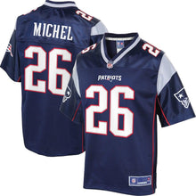 Load image into Gallery viewer, Sony Michel New England Patriots NFL Youth Jersey – Navy 2018/2019 Super Bowl