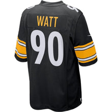 Load image into Gallery viewer, T.J. Watt Pittsburgh Steelers Game Jersey - Black 2018/2019