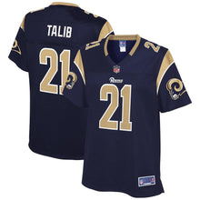 Load image into Gallery viewer, AQIB TALIB LOS ANGELES RAMS SUPER BOWL NFL WOMEN'S PLAYER JERSEY - NAVY