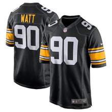 Load image into Gallery viewer, T.J. Watt Pittsburgh Steelers Game Jersey - Black 2018/2019
