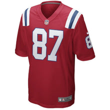 Load image into Gallery viewer, Rob Gronkowski New England Patriots Youth Alternate Game Jersey - Red 2018/2019 Super Bowl