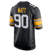 Load image into Gallery viewer, T.J. Watt Pittsburgh Steelers Game Jersey - Black 2018/2019