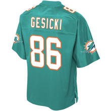 Load image into Gallery viewer, Mike Gesicki Miami Dolphins NFL Youth Player Jersey – Aqua 2018/2019