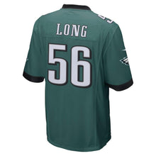 Load image into Gallery viewer, Men's Chris Long Midnight Green Philadelphia Eagles Super Bowl LII Champions Patch Game Jersey 2019