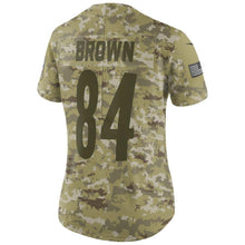 Load image into Gallery viewer, Women's Pittsburgh Steelers Antonio Brown Camo Jersey 2018 - 2019