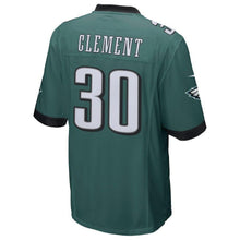 Load image into Gallery viewer, Men's Corey Clement Midnight Green Philadelphia Eagles Super Bowl LII Champions Patch Game Jersey 2019