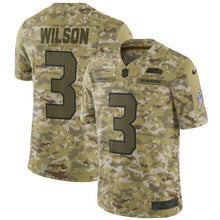 Load image into Gallery viewer, Russell Wilson Seattle Seahawks Salute to Service Limited Jersey – Camo 2018/2019