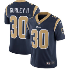 Load image into Gallery viewer, TODD GURLEY II LOS ANGELES RAMS SUPER BOWL YOUTH VAPOR UNTOUCHABLE LIMITED PLAYER JERSEY - NAVY 2018/2019