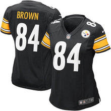 Load image into Gallery viewer, Antonio Brown Pittsburgh Steelers Women's Game Jersey - Black 2018/2019