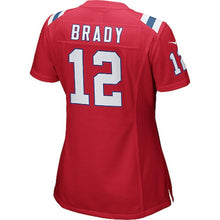Load image into Gallery viewer, Tom Brady New England Patriots Women's Game Jersey - Red Super Bowl