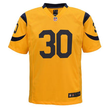 Load image into Gallery viewer, TODD GURLEY II LOS ANGELES RAMS SUPER BOWL YOUTH COLOR RUSH GAME JERSEY - GOLD 2018/2019