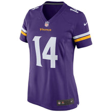 Load image into Gallery viewer, Stefon Diggs Minnesota Vikings Women's Game Jersey - Purple 2018/2019
