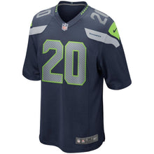 Load image into Gallery viewer, Rashaad Penny Seattle Seahawks Draft First Round Pick Game Jersey – Navy 2018/2019