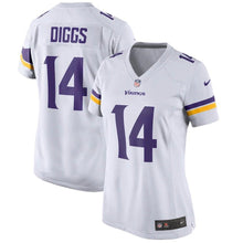 Load image into Gallery viewer, Stefon Diggs Minnesota Vikings Women's Game Jersey - White 2018/2019