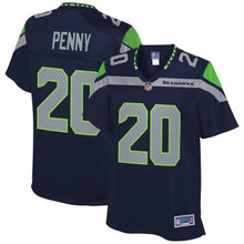 Load image into Gallery viewer, Rashaad Penny Seattle Seahawks Pro Line Women's Player Jersey – College Navy 2018/2019