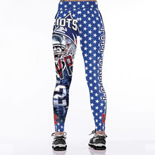 Load image into Gallery viewer, New England Patriots Slim Fitness 3D Printing Leggings Super Bowl
