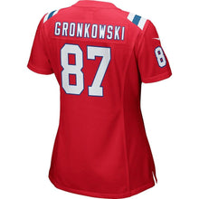 Load image into Gallery viewer, Rob Gronkowski New England Patriots Women's Game Jersey - Red Super Bowl