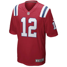 Load image into Gallery viewer, Tom Brady New England Patriots Alternate Game Jersey - Red Super Bowl