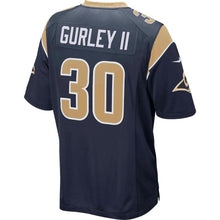 Load image into Gallery viewer, TODD GURLEY II LOS ANGELES RAMS SUPER BOWL GAME JERSEY – NAVY