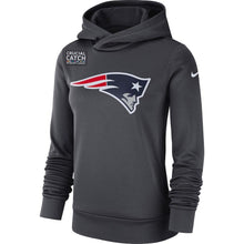 Load image into Gallery viewer, Women's New England Patriots Anthracite Crucial Catch Performance Pullover Hoodie Super Bowl