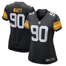 Load image into Gallery viewer, T.J. Watt Pittsburgh Steelers Women's Game Jersey – Black 2018/2019