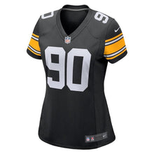 Load image into Gallery viewer, T.J. Watt Pittsburgh Steelers Women's Game Jersey – Black 2018/2019