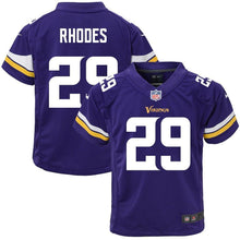 Load image into Gallery viewer, Xavier Rhodes Minnesota Vikings Youth Game Jersey - Purple 2018/2019