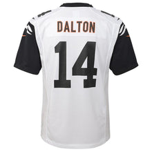 Load image into Gallery viewer, Youth Cincinnati Bengals Andy Dalton Nike White Color Rush Game Jersey